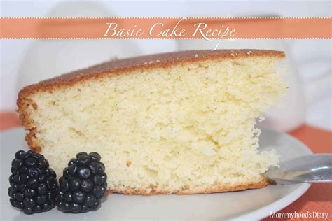 Basic Cake Recipe