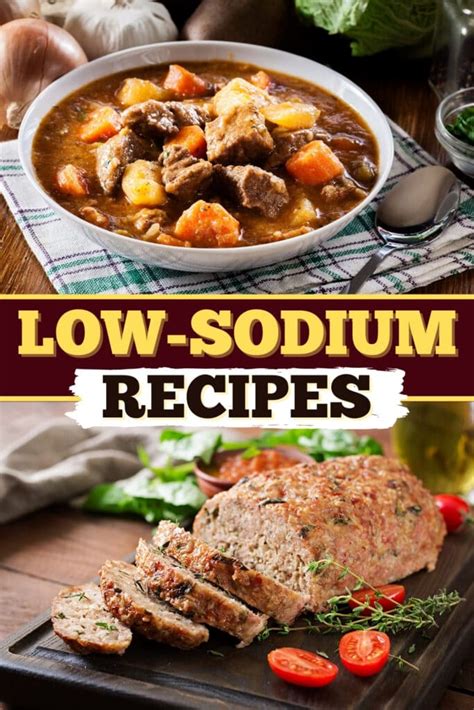 Low Sodium Meals Recipes