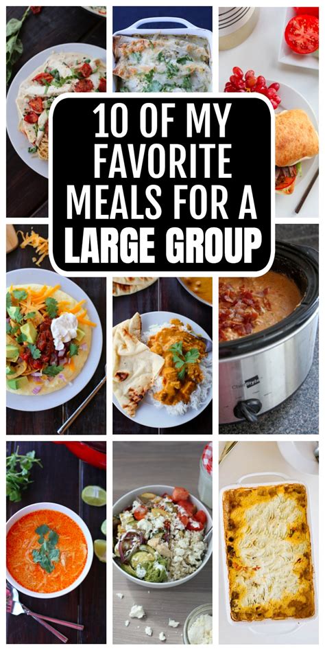 Recipe Ideas For Big Groups